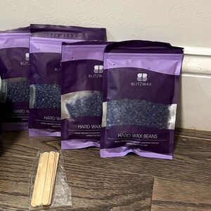 Black Wax Warmer with Purple Wax Beans